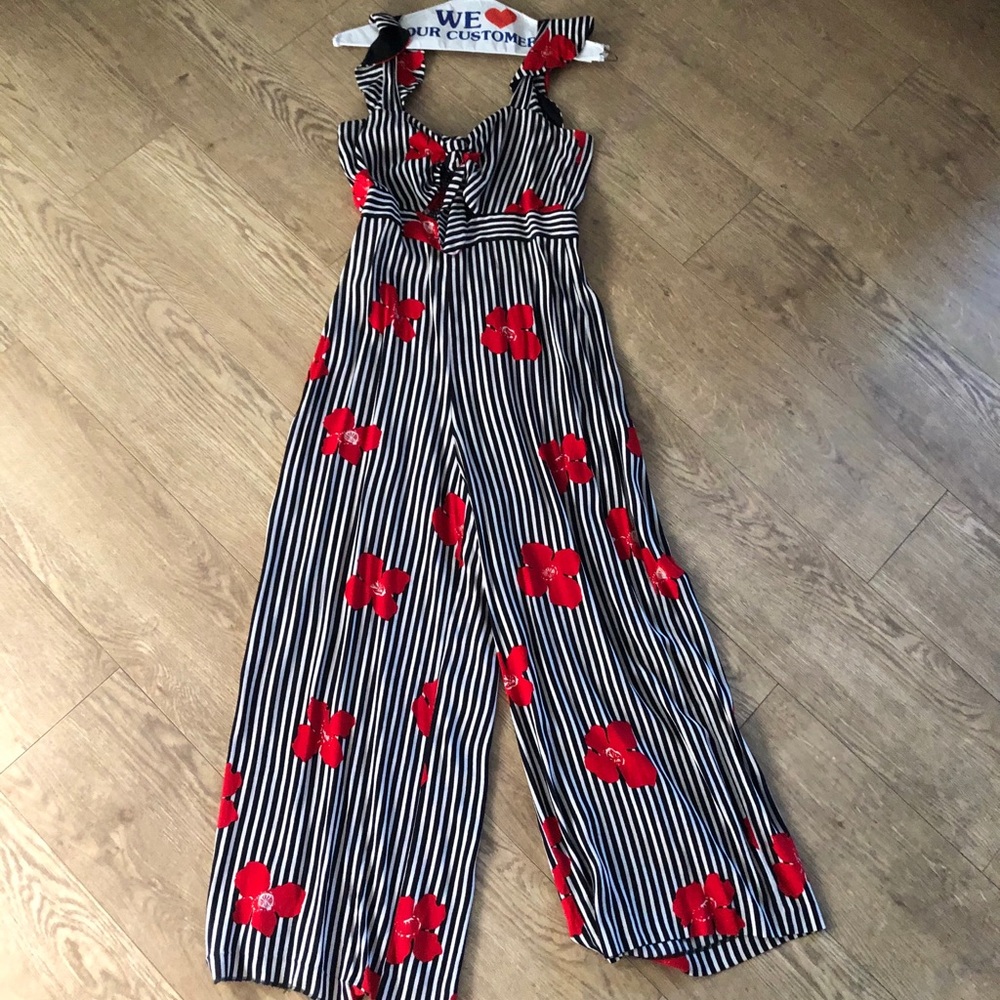 Madewell jumpsuit with flowers